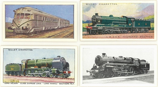 1924-70 Assorted Brands "Railroad"-Themed Complete Sets (4 Different)